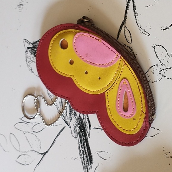 Rolfs Leather Butterfly Wallet Keychain - Picture 1 of 5